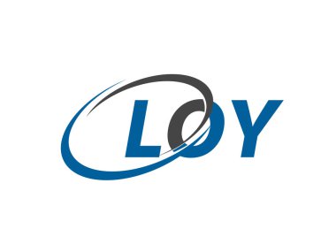 LOY harfi yaratıcı modern zarif logo tasarımı