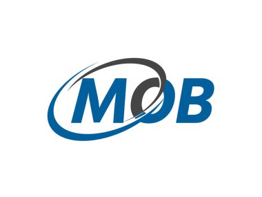 MOB harfi yaratıcı modern zarif logo tasarımı