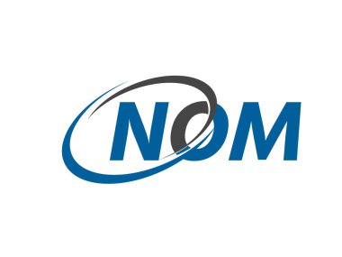 NOM harfi yaratıcı modern zarif logo tasarımı