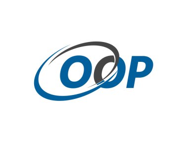 OOP harfi yaratıcı modern zarif logo tasarımı
