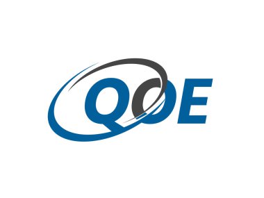 QOE harfi yaratıcı modern logo tasarımı