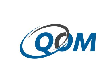 QOM harfi yaratıcı modern zarif logo tasarımı