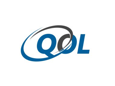 QOL harfi yaratıcı modern zarif logo tasarımı