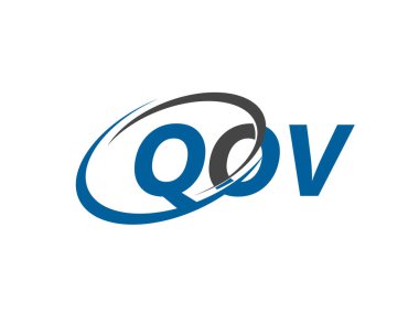 QOV harfi yaratıcı modern zarif logo tasarımı