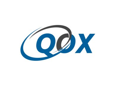 QOX harfi yaratıcı modern zarif logo tasarımı