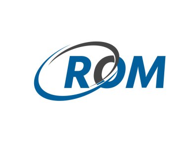ROM harfi yaratıcı modern zarif logo tasarımı
