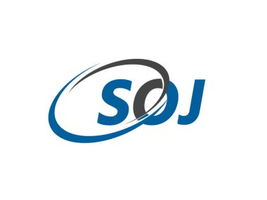 SOJ harfi yaratıcı modern zarif logo tasarımı