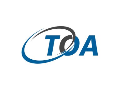 TOA harfi modern zarif logo tasarımı