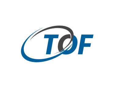 TOF mektup yaratıcı modern zarif logo tasarımı