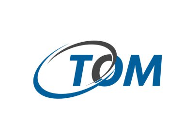 TOM harfi yaratıcı modern zarif logo tasarımı