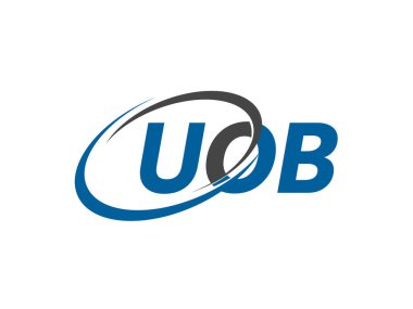 UOB harfi yaratıcı modern zarif logo tasarımı