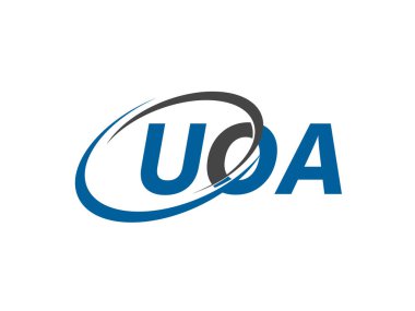 UOA harfi modern zarif logo tasarımı