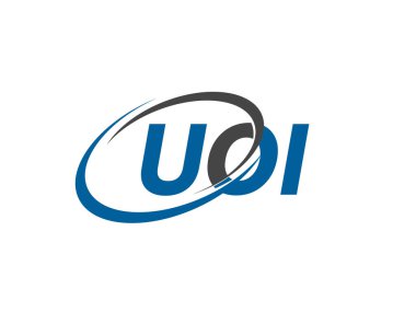 UOI harfi yaratıcı modern zarif logo tasarımı