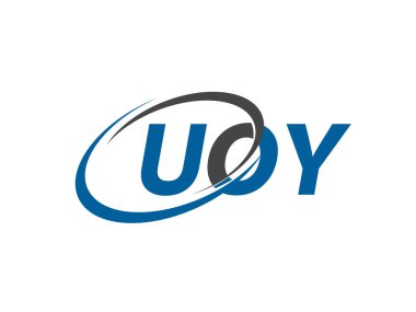 UOY harfi yaratıcı modern zarif logo tasarımı