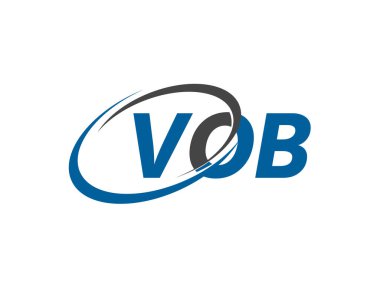 VOB harfi yaratıcı modern zarif logo tasarımı