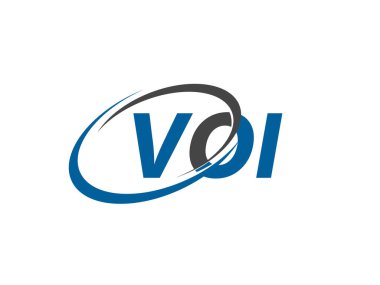 VOI harfi yaratıcı modern zarif logo tasarımı