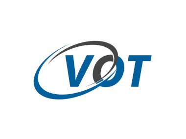 VOT harfi yaratıcı modern zarif logo tasarımı