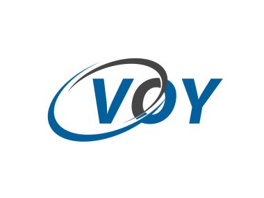 VOY harfi yaratıcı modern zarif logo tasarımı