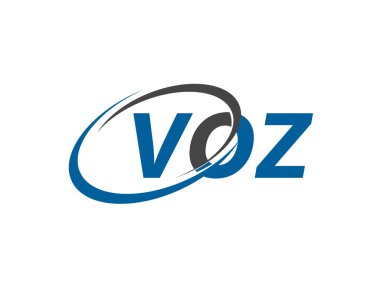 VOZ harfi yaratıcı modern zarif logo tasarımı
