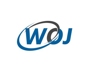 WOJ harfi modern zarif logo tasarımı