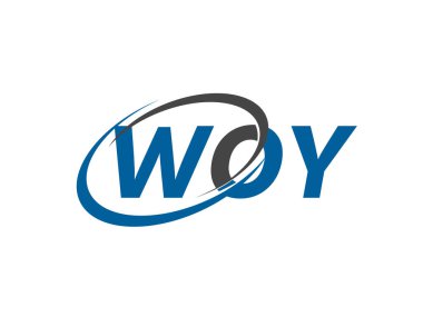 WOY harfi yaratıcı modern zarif logo tasarımı