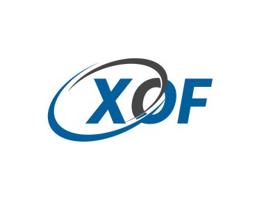 XOF harfi yaratıcı modern zarif logo tasarımı