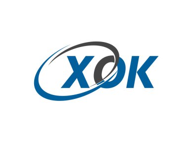 XOK harfi yaratıcı modern zarif logo tasarımı