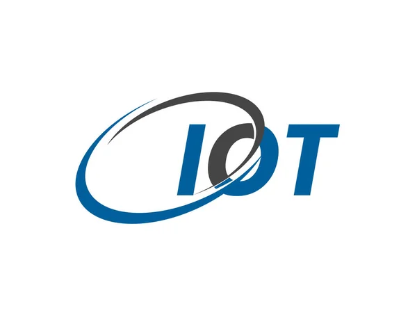 Harf Yaratıcı Modern Zarif Logo Tasarımı Iot — Stok Vektör