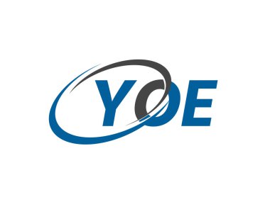 YOE harfi yaratıcı modern zarif logo tasarımı