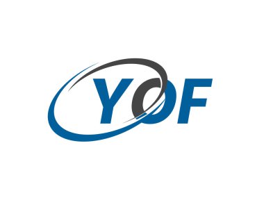 YOF harfi yaratıcı modern zarif logo tasarımı