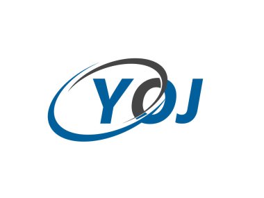 YOJ mektup yaratıcı modern zarif logo tasarımı
