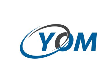 YOM harfi yaratıcı modern zarif logo tasarımı