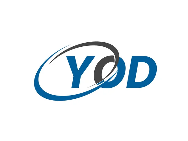 Yod Carta Criativo Moderno Design Logotipo Elegante — Vetor de Stock