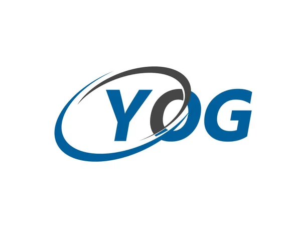 Yog Brev Kreativ Modern Elegant Logotyp Design — Stock vektor