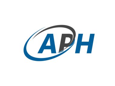 APH harfi modern zarif logo tasarımı