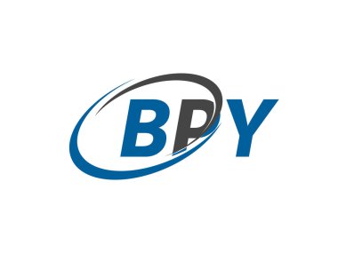 BPY harfi yaratıcı modern zarif logo tasarımı