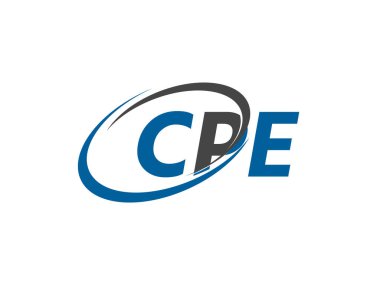 CPE harfi yaratıcı modern zarif logo tasarımı