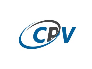 CPV harfi yaratıcı modern zarif logo tasarımı