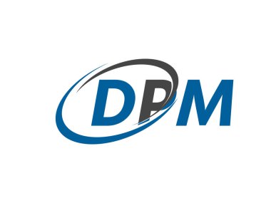 DPM harfi yaratıcı modern zarif logo tasarımı
