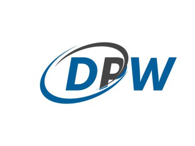 DPW harfli modern zarif logo tasarımı