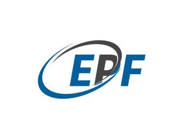 EPF harfi modern zarif logo tasarımı