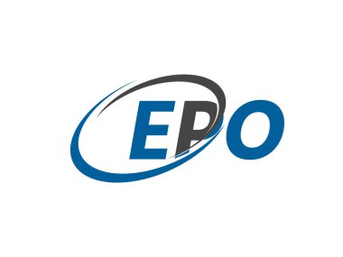 EPO harfi yaratıcı modern zarif logo tasarımı