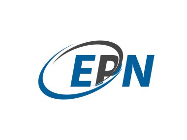 EPN harfi yaratıcı modern logo tasarımı