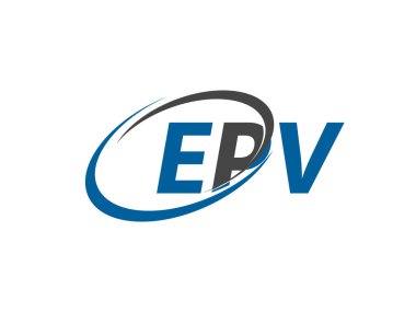 EPV harfi yaratıcı modern zarif logo tasarımı