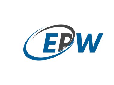 EPW harfi modern zarif logo tasarımı