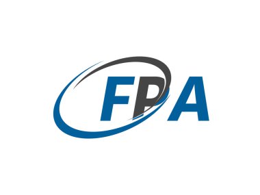 FPA harfi yaratıcı modern zarif logo tasarımı