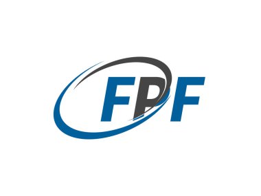 FPF harfi yaratıcı modern logo tasarımı