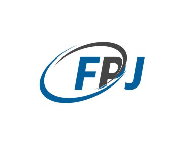 FPJ harfi yaratıcı modern logo tasarımı
