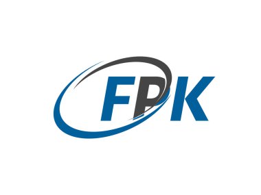 FPK harfi yaratıcı modern logo tasarımı
