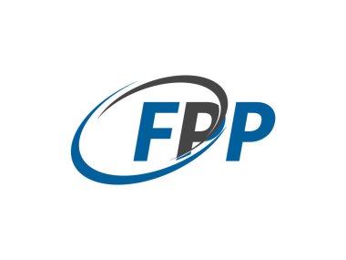 FPP harfi yaratıcı modern zarif logo tasarımı